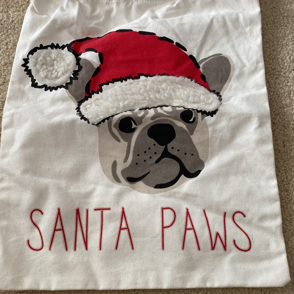 Santa Paws Drawstring bag - Picture 2 of 6